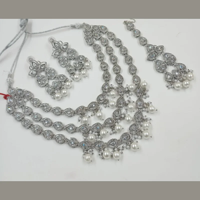 Flash Sale On Exquisite Jewelry – Don't Miss Out Padmawati Bangles Silver Plated Crystal Necklace Set Flash Sale On Exquisite Jewelry – Don't Miss Out Padmawati Bangles Silver Plated Crystal Necklace Set