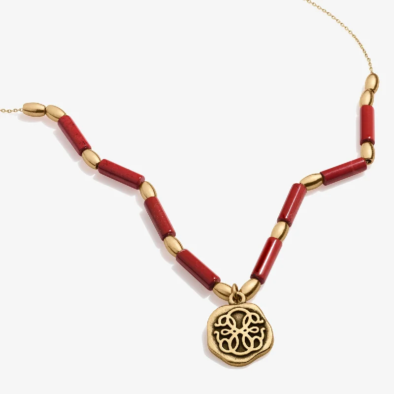 Elegant Jewelry At Unbeatable Offers – Shop Before It's Gone Path of Life® Charm + Red Jasper Necklace Elegant Jewelry At Unbeatable Offers – Shop Before It's Gone Path of Life® Charm + Red Jasper Necklace