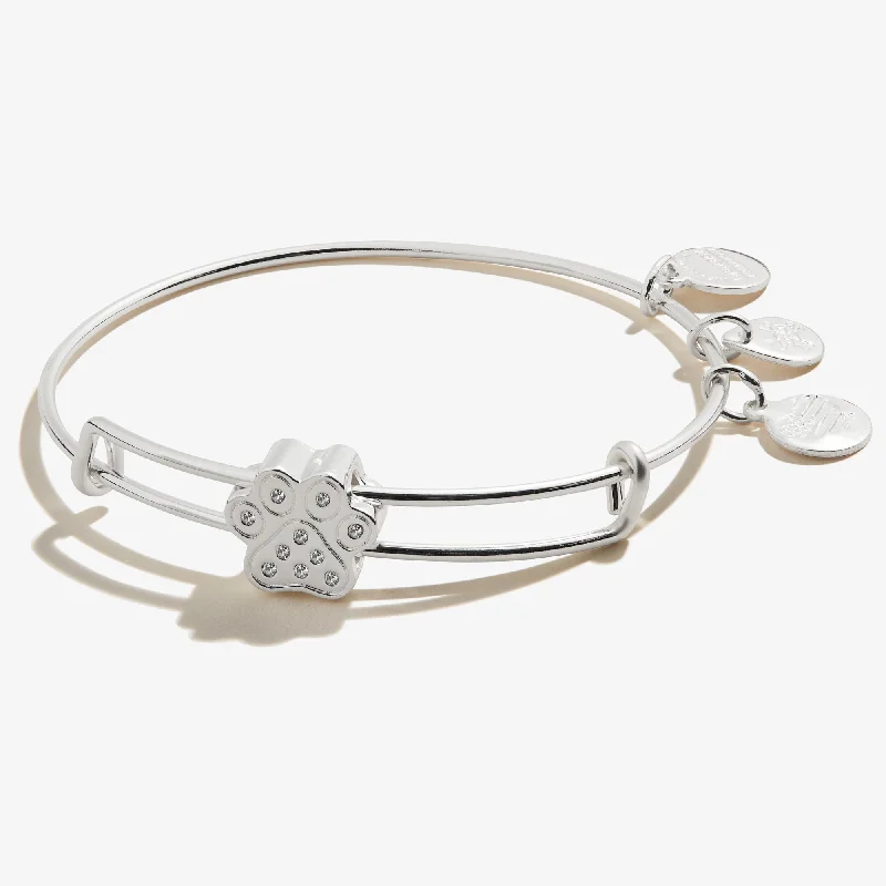 Affordable Elegance – Special Jewelry Sale Now Live Pavé Paw Print Bead Charm Bangle Affordable Elegance – Special Jewelry Sale Now Live Pavé Paw Print Bead Charm Bangle
