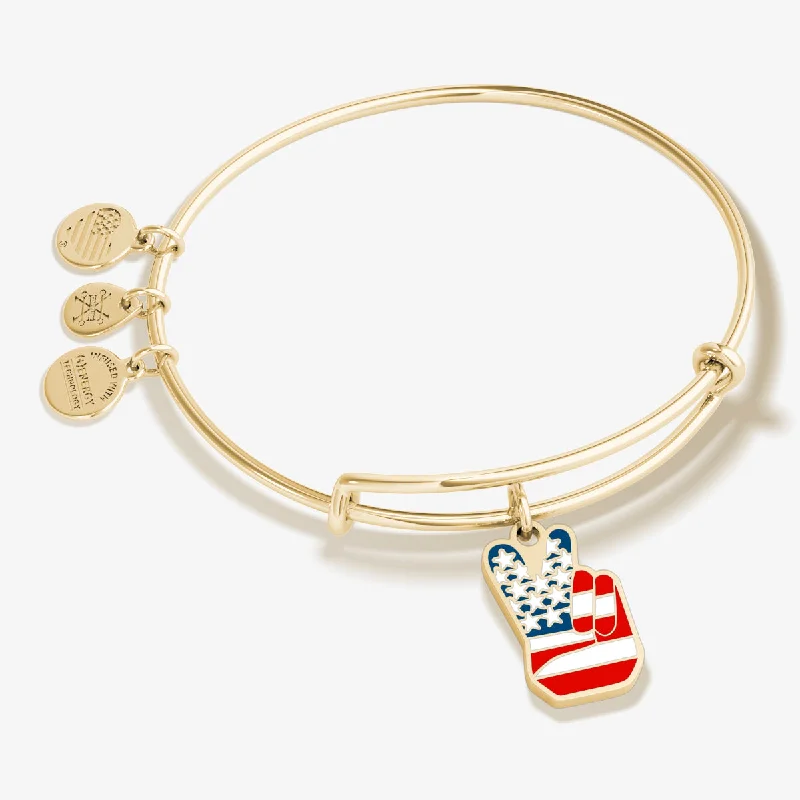 Exclusive Gemstone Jewelry Markdowns – Shop Now Peace Flag Patriotic Charm Bangle Bracelet Exclusive Gemstone Jewelry Markdowns – Shop Now Peace Flag Patriotic Charm Bangle Bracelet