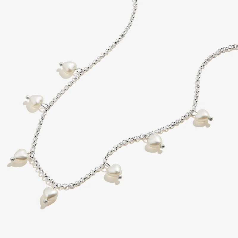The Jewelry Sale You've Been Waiting For Is Here Pearl Hearts Drop Necklace, 17''
