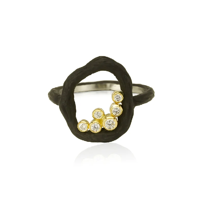 Exclusive Online Jewelry Sale – Don't Wait Pebble Diamond Small Circle Ring
