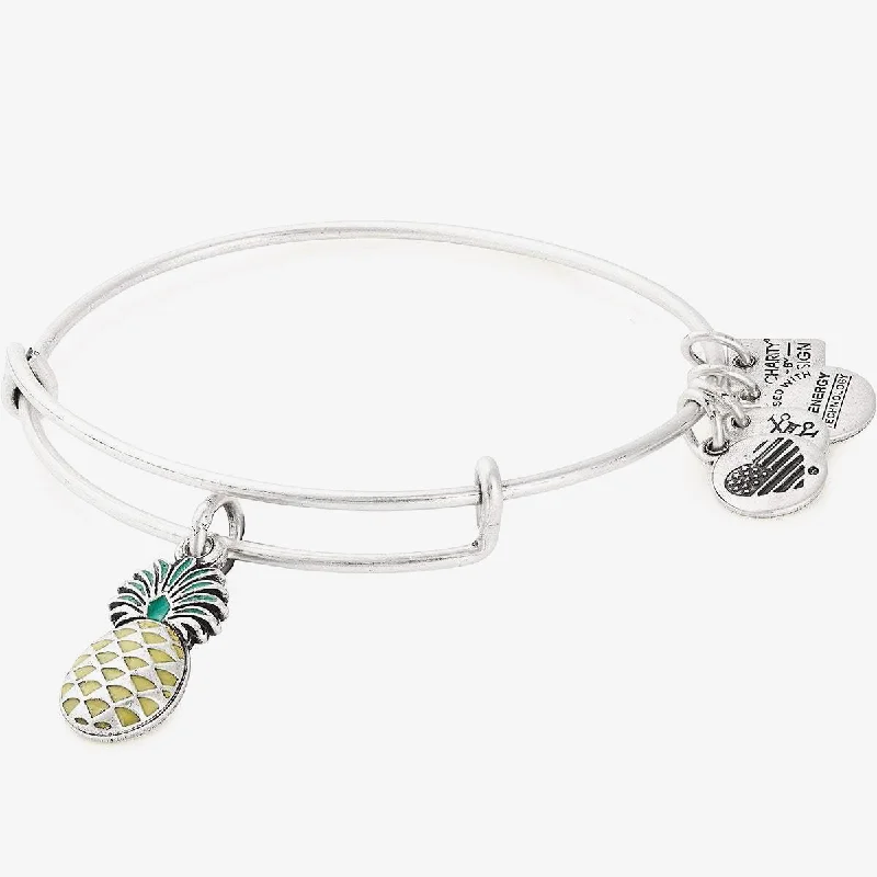 Waterproof Stainless Steel Jewelry For Lasting Beauty Pineapple Charm Bangle, Color