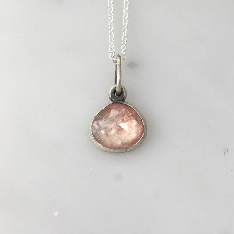Personalized Engraved Jewelry For Meaningful Gifts Pink Tourmaline Pendant