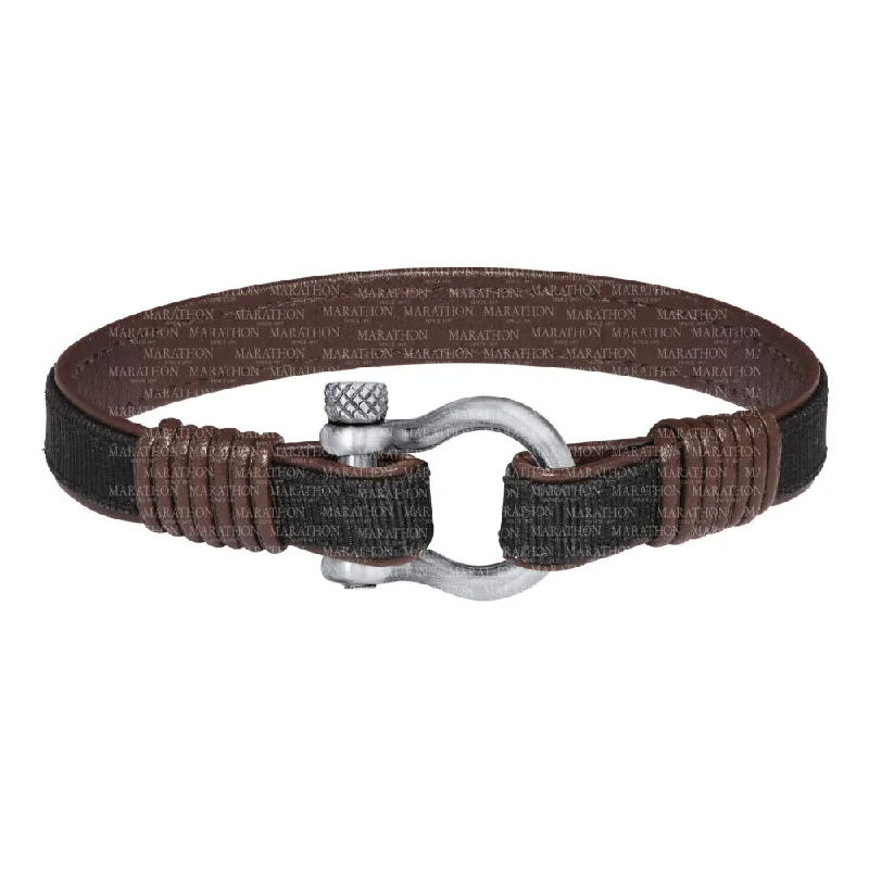 Exclusive Jewelry Offers – Shine For Less Sterling Silver Shackle & Pin Bracelet - Black/Brown Exclusive Jewelry Offers – Shine For Less Sterling Silver Shackle & Pin Bracelet - Black/Brown