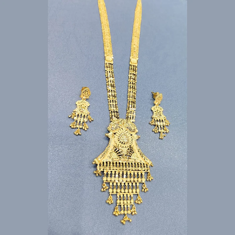 Timeless Elegance Now At Special Discounts Sunrise Gold  Forming  Long Necklace Set