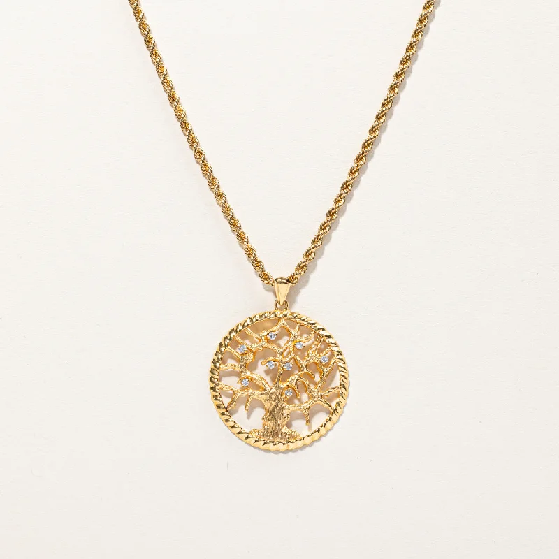 Seasonal Jewelry Clearance – Best Styles At The Lowest Prices Tree of Life Diamond Pendant Necklace | 0.16ctw | 26"| Seasonal Jewelry Clearance – Best Styles At The Lowest Prices Tree of Life Diamond Pendant Necklace | 0.16ctw | 26"|