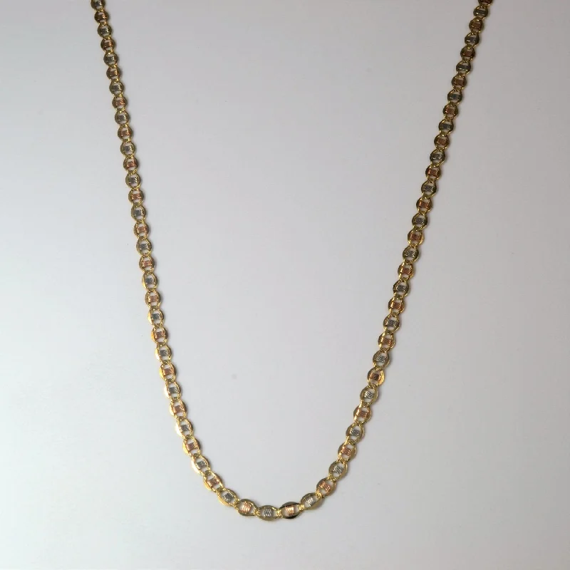 Timeless Elegance At Unbelievable Discounts 10k Tri Tone Gold Anchor Chain | 18" | Timeless Elegance At Unbelievable Discounts 10k Tri Tone Gold Anchor Chain | 18" |