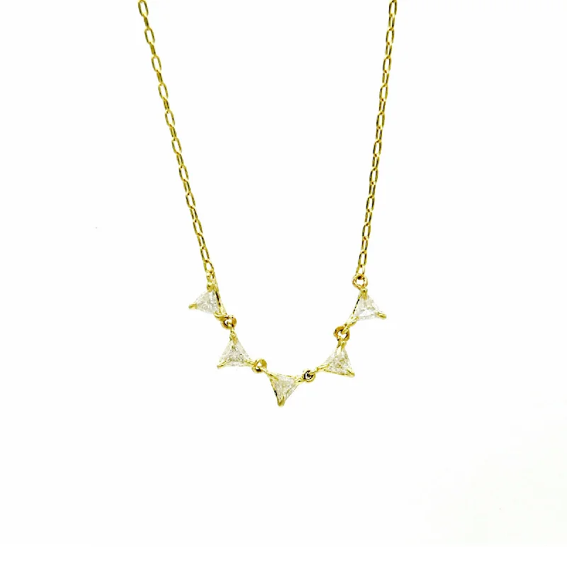 Flash Sale On Stunning Jewelry – Limited Stock Available Triangle Cut Diamond Riviera Necklace Flash Sale On Stunning Jewelry – Limited Stock Available Triangle Cut Diamond Riviera Necklace