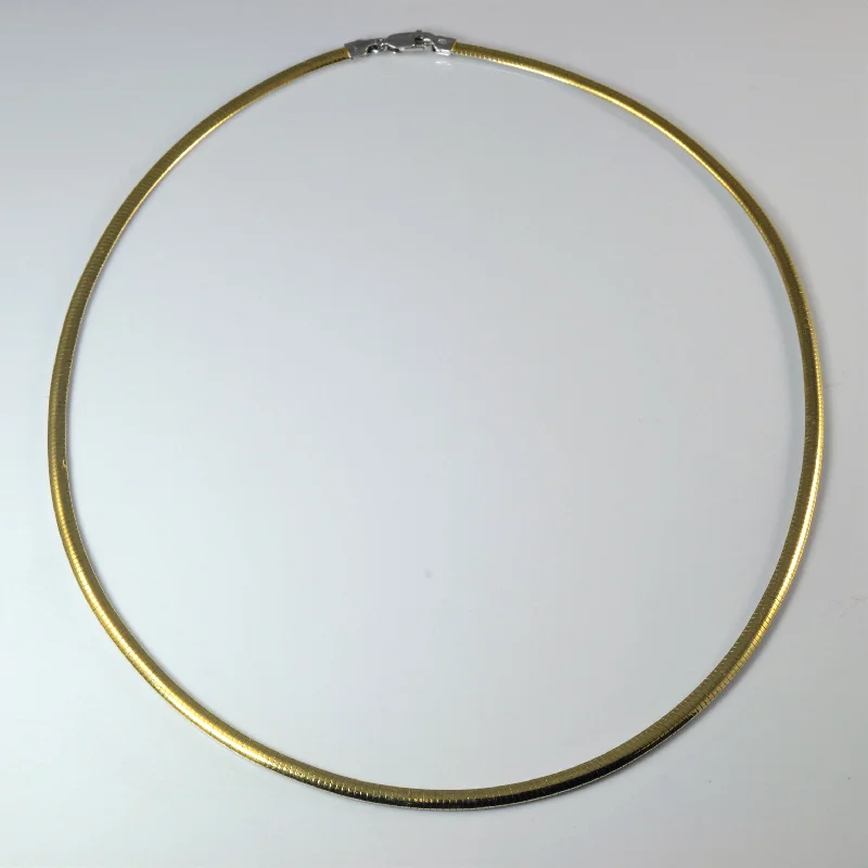 Stunning Statement Jewelry, Unbeatable Discounts Reversible Snake Chain Choker | 17" | Stunning Statement Jewelry, Unbeatable Discounts Reversible Snake Chain Choker | 17" |