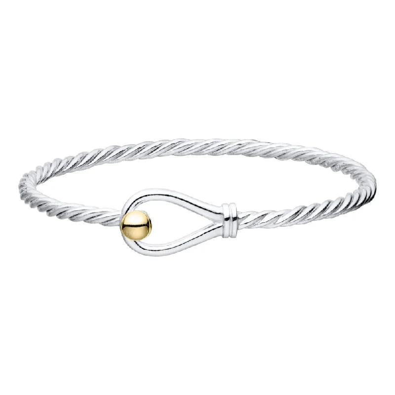 Handcrafted Jewelry Sale – Unique Designs At Low Prices Two Tone Loop & Ball Twist Bracelet Handcrafted Jewelry Sale – Unique Designs At Low Prices Two Tone Loop & Ball Twist Bracelet
