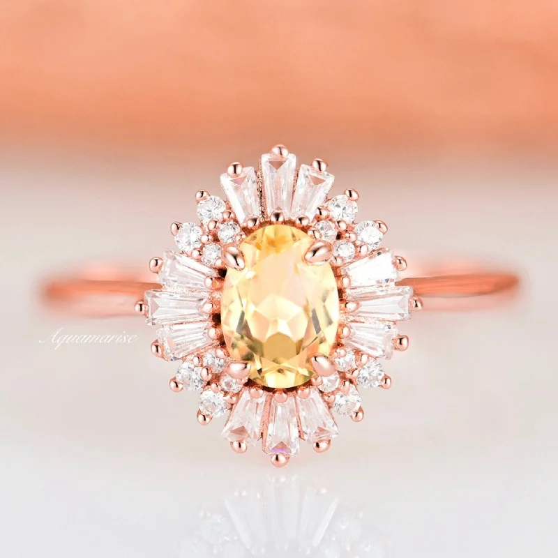 The Ultimate Jewelry Sale – Exclusive Styles At Great Prices Victoria Citrine Ring- 14K Rose Gold Vermeil