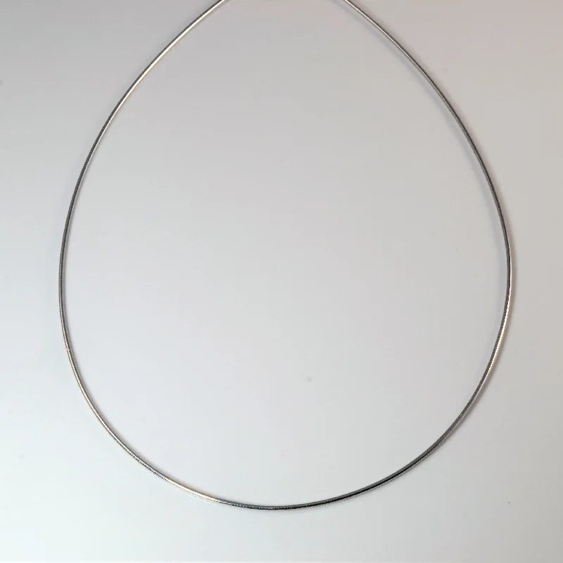 Get The Jewelry You Love At A Price You Love White Gold Wire Chain | 15" |