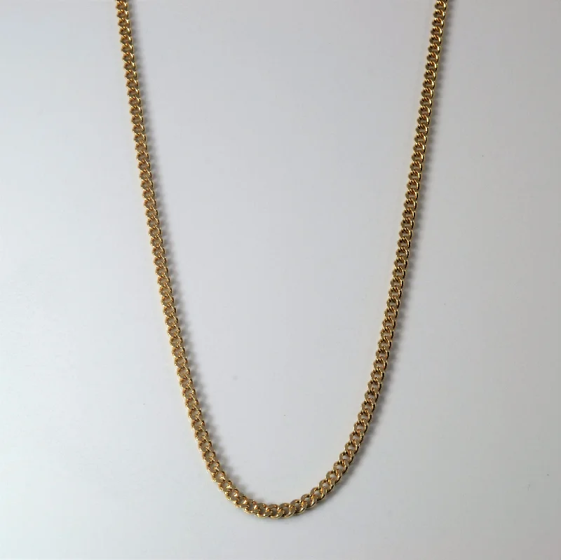 Sparkle On A Budget – Fine Jewelry For Less 10k Yellow Gold Curb Chain | 22" |