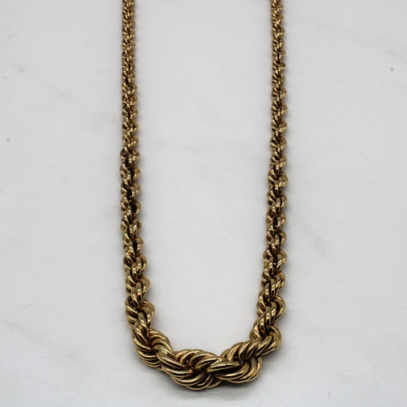Timeless Elegance, Temporary Discounts – Act Fast 14k Yellow Gold Graduated Rope Chain | 20" | Timeless Elegance, Temporary Discounts – Act Fast 14k Yellow Gold Graduated Rope Chain | 20" |