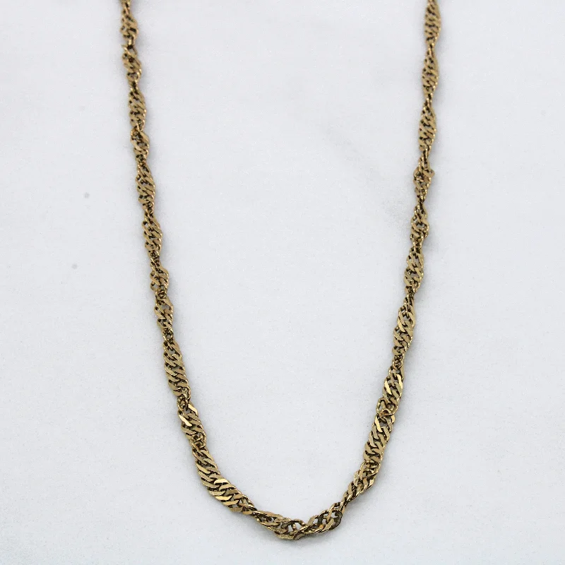 Limited-Time Jewelry Discounts – Shine Without The Splurge 10k Yellow Gold Singapore Chain | 18" | Limited-Time Jewelry Discounts – Shine Without The Splurge 10k Yellow Gold Singapore Chain | 18" |